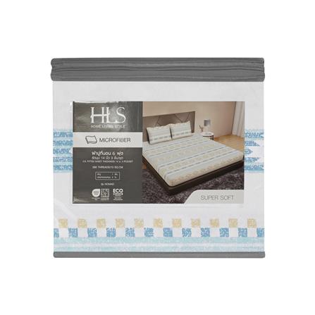 ชุดผ้าปูที่นอน 6 ฟุต (ชุด 3 ชิ้น) HOME LIVING STYLE NOMAD MULTICOLOR_4