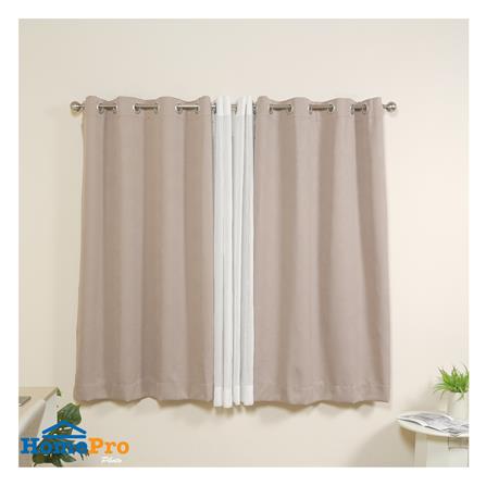 ผ้าม่าน EYELET HOME LIVING STYLE TRACE UV 130x160 ซม. สีน้ำตาล_3