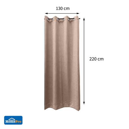 ผ้าม่าน EYELET HOME LIVING STYLE TRACE UV 130x220 ซม. สีน้ำตาล_5