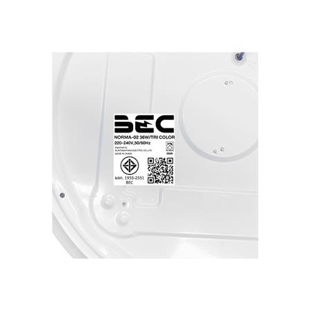 ไฟเพดาน LED BEC NORMA-02 15 นิ้ว 36 วัตต์ DAYLIGHT/COOL WHITE/WARM WHITE สีขาว_6