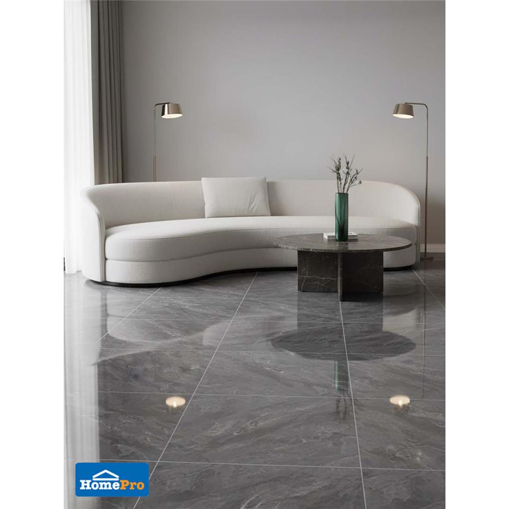 กระเบื้องพื้น 60x60 ซม. TARA เทียน่า เทา A 1.44 ตร.ม.