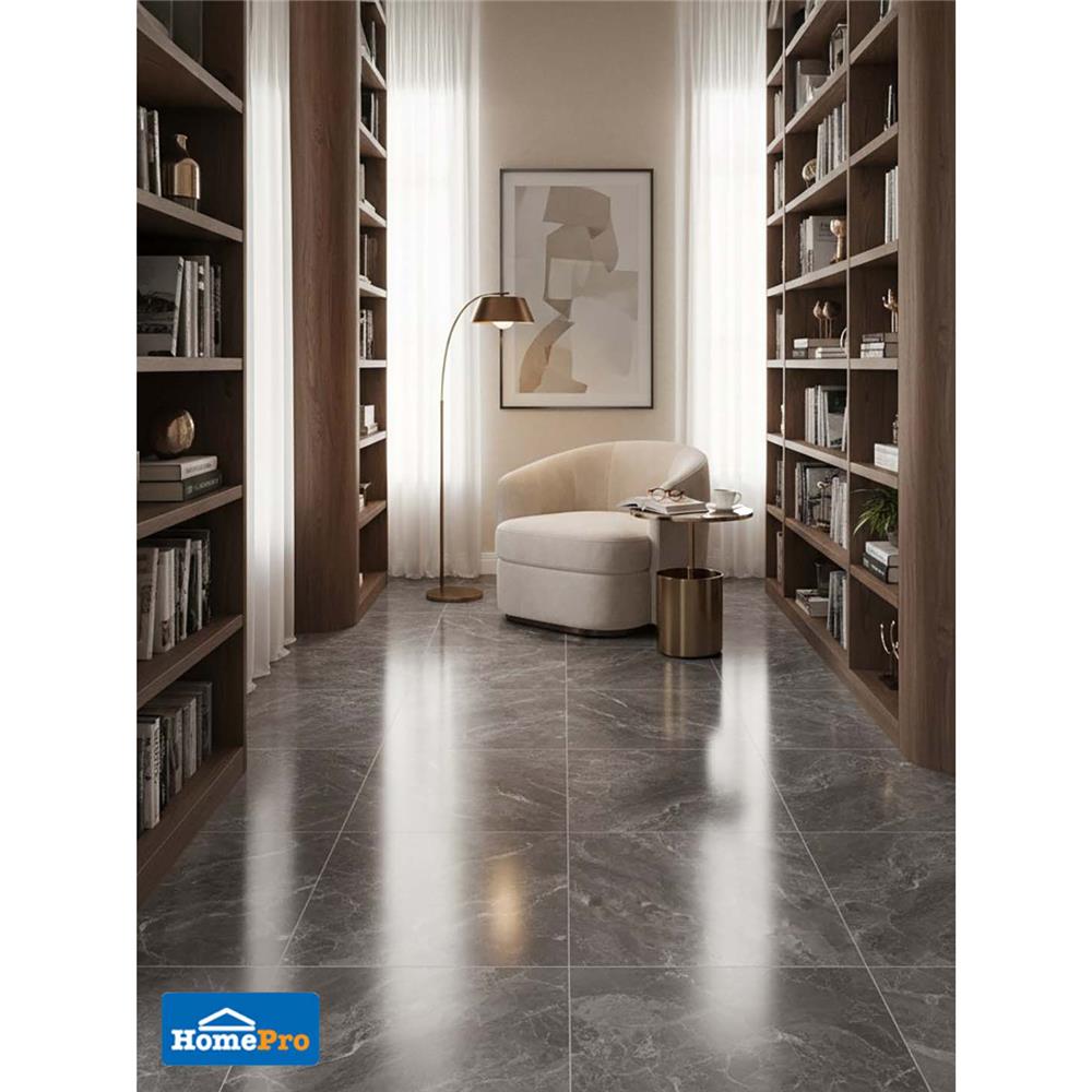 กระเบื้องพื้น 60x60 ซม. TARA เทียน่า เทา A 1.44 ตร.ม.