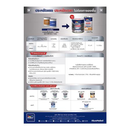 สีน้ำมันผสมรองพื้น ชนิดด้าน DULUX SUPERCOTE 2-IN-1 F1004 สีเทา 3 ลิตร_5
