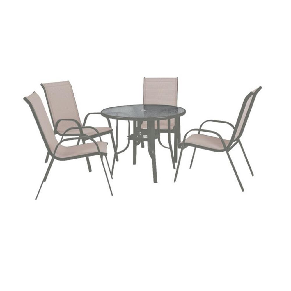 ชุดสนาม 4 ที่นั่ง SPRING CARINA สีเขียว/โทป