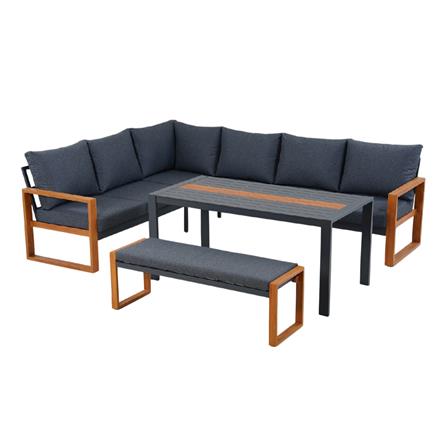 ชุดโซฟาสนาม 7 ที่นั่ง SPRING CINDY สีเทา/น้ำตาล_0