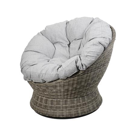 เก้าอี้พักผ่อนหวายเทียม SPRING NERINA สีเทา_0