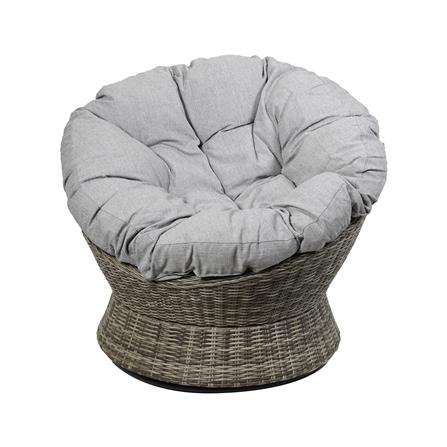 เก้าอี้พักผ่อนหวายเทียม SPRING NERINA สีเทา_1