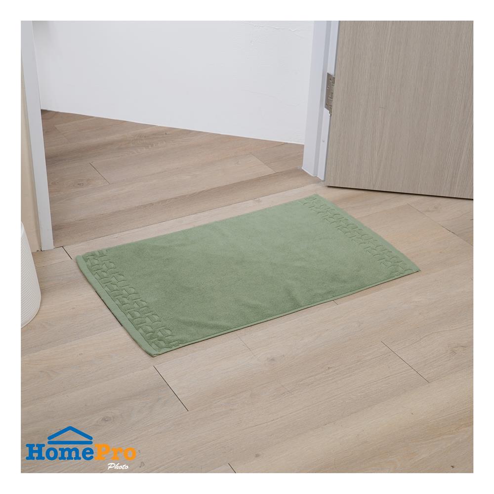 พรมขนหนู HOME LIVING STYLE ROCKET 17x28 นิ้ว สีเขียว