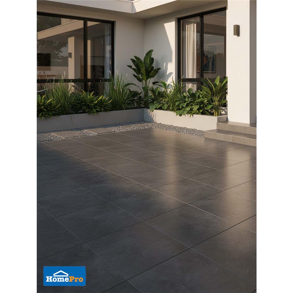 กระเบื้องพื้นพอร์ซเลน 60x60 ซม. COTTO ซานโตรินี เทาเข้ม R10 PM 1.44 ตร.ม.