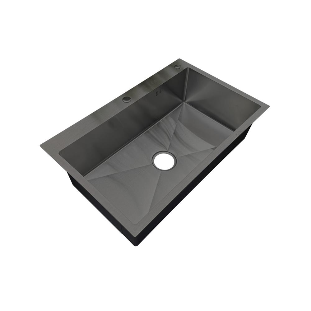 ซิงค์ฝัง 1 หลุม S-FLO NL0100 SF-21 8050BL สีดำ