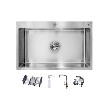 ซิงค์ฝัง 1 หลุม S-FLO NL0099 SF-21 8050ST สีเงิน_0