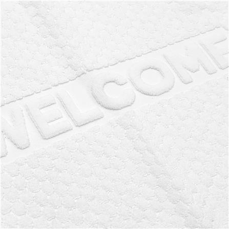 พรมขนหนู HOME LIVING STYLE WELL 17X28 นิ้ว สีขาว_2