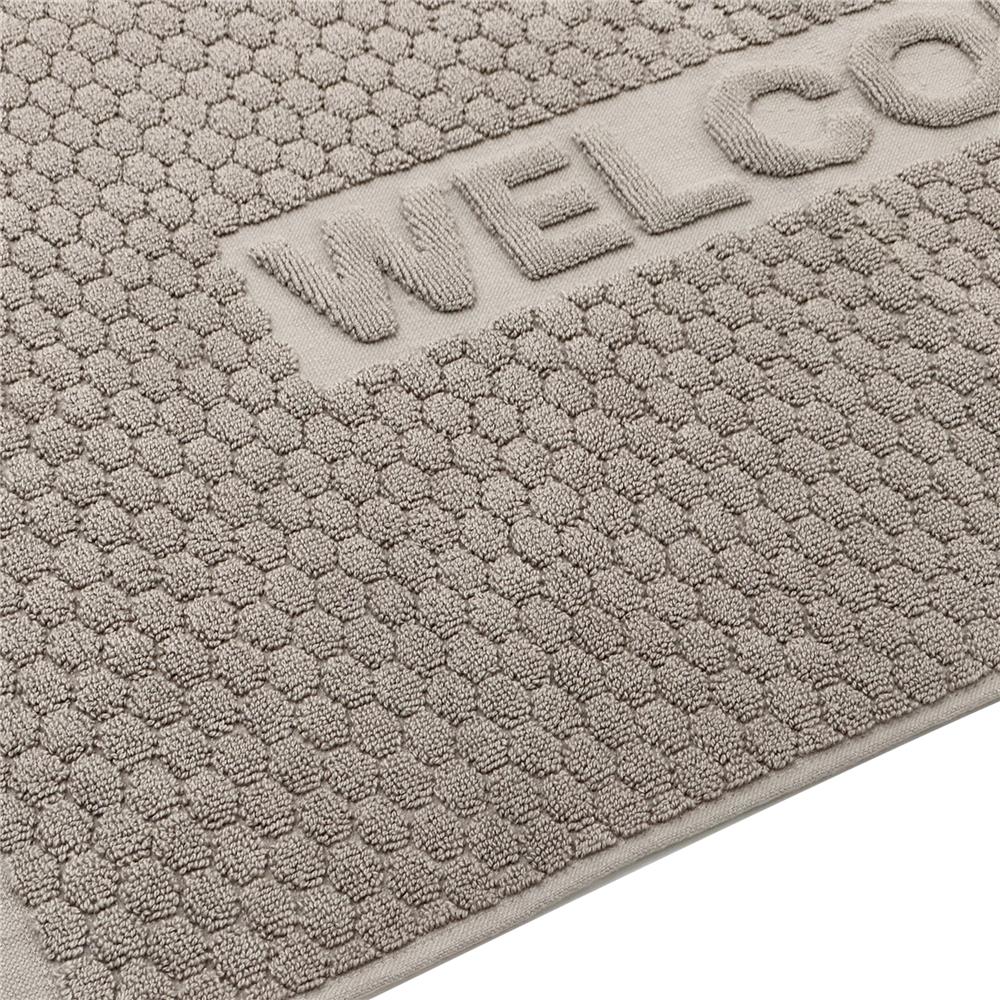 พรมขนหนู HOME LIVING STYLE WELL 17x28 นิ้ว สีเทา