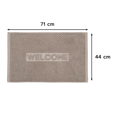 พรมขนหนู HOME LIVING STYLE WELL 17x28 นิ้ว สีเทา_7