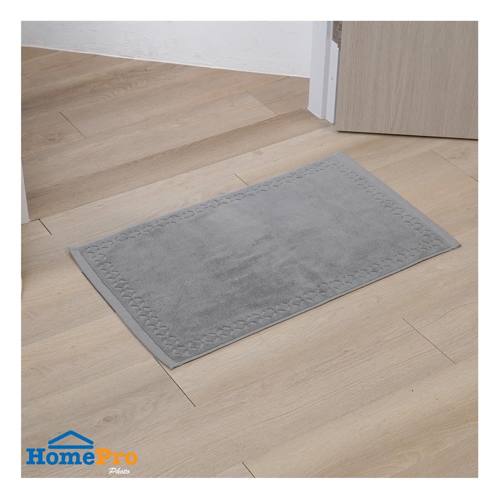 พรมขนหนู HOME LIVING STYLE AMY 17x28 นิ้ว สีเทา