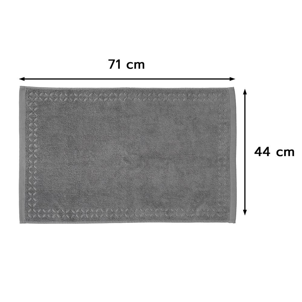 พรมขนหนู HOME LIVING STYLE AMY 17x28 นิ้ว สีเทา