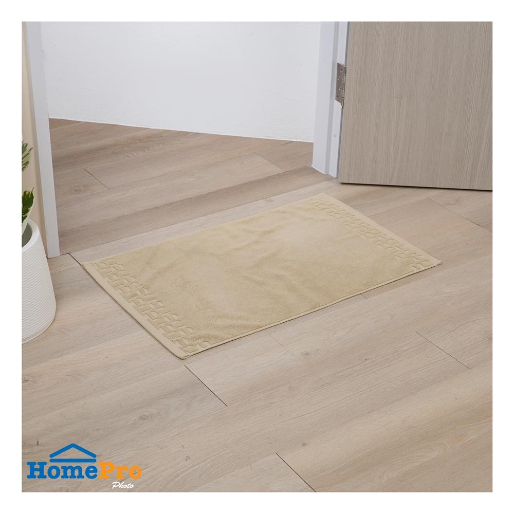 พรมขนหนู HOME LIVING STYLE ROCKET 17x28 นิ้ว สีเบจ