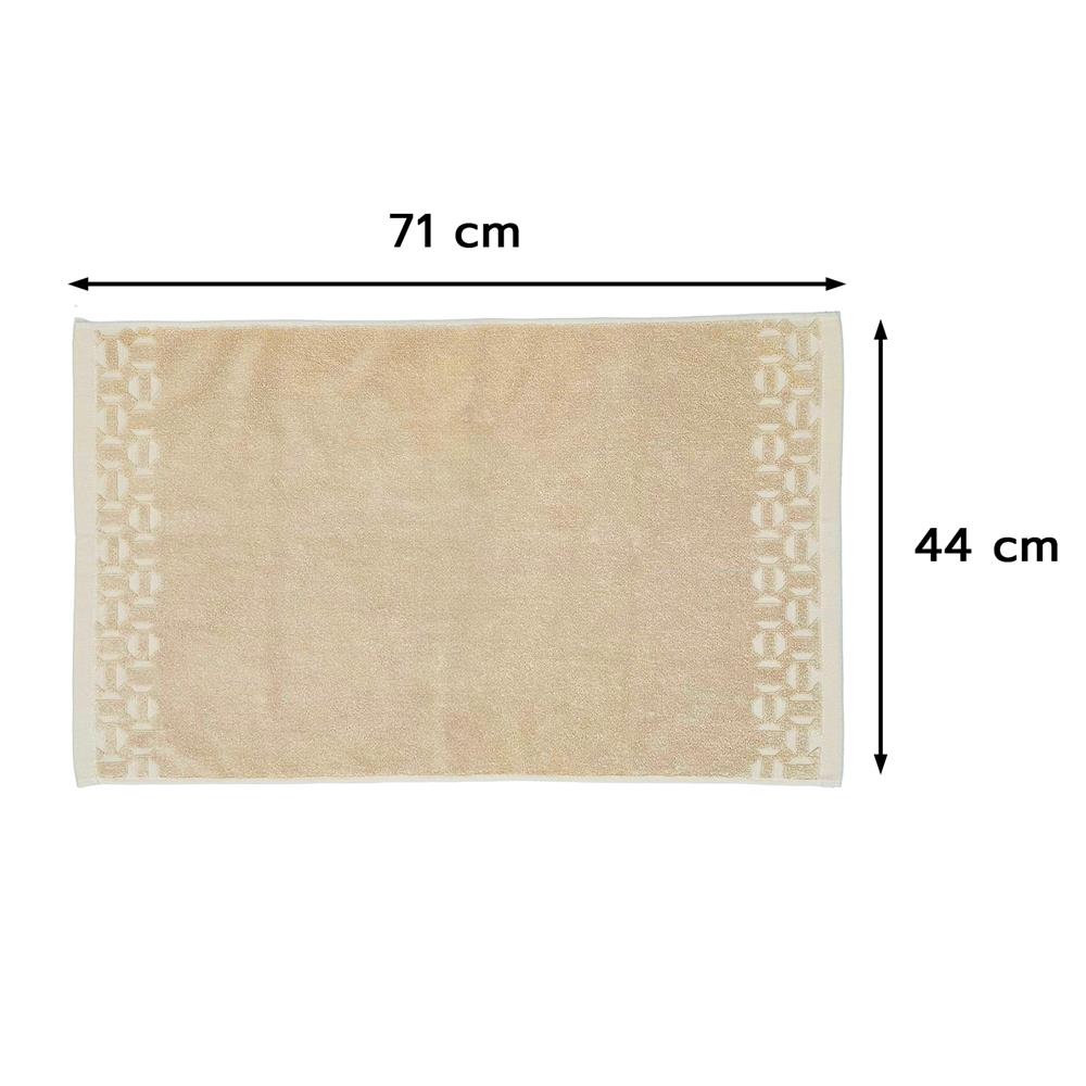 พรมขนหนู HOME LIVING STYLE ROCKET 17x28 นิ้ว สีเบจ