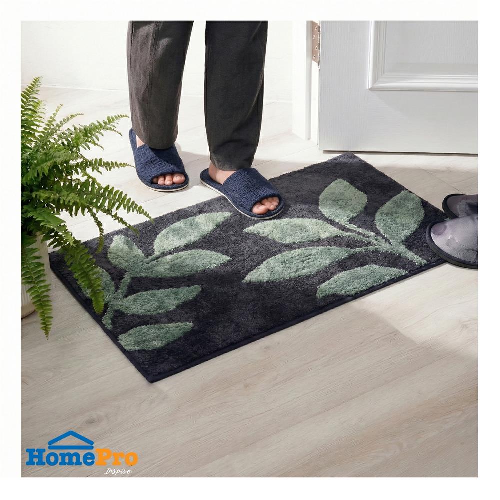 พรม HOME LIVING STYLE PLANT 45x70 ซม. สีดำ