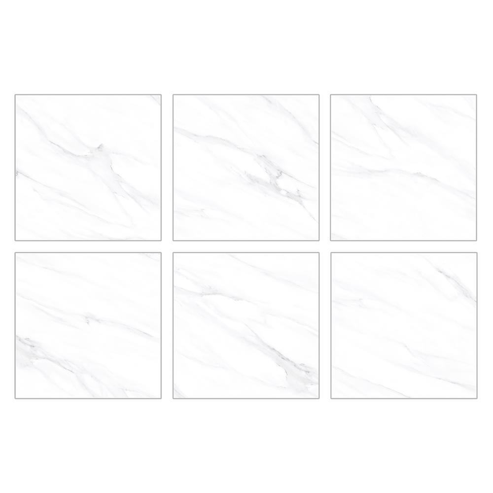 กระเบื้องพื้นพอร์ซเลน 60x60 ซม. TARA โมน่า แมท ขาว A 1.44 ตร.ม.