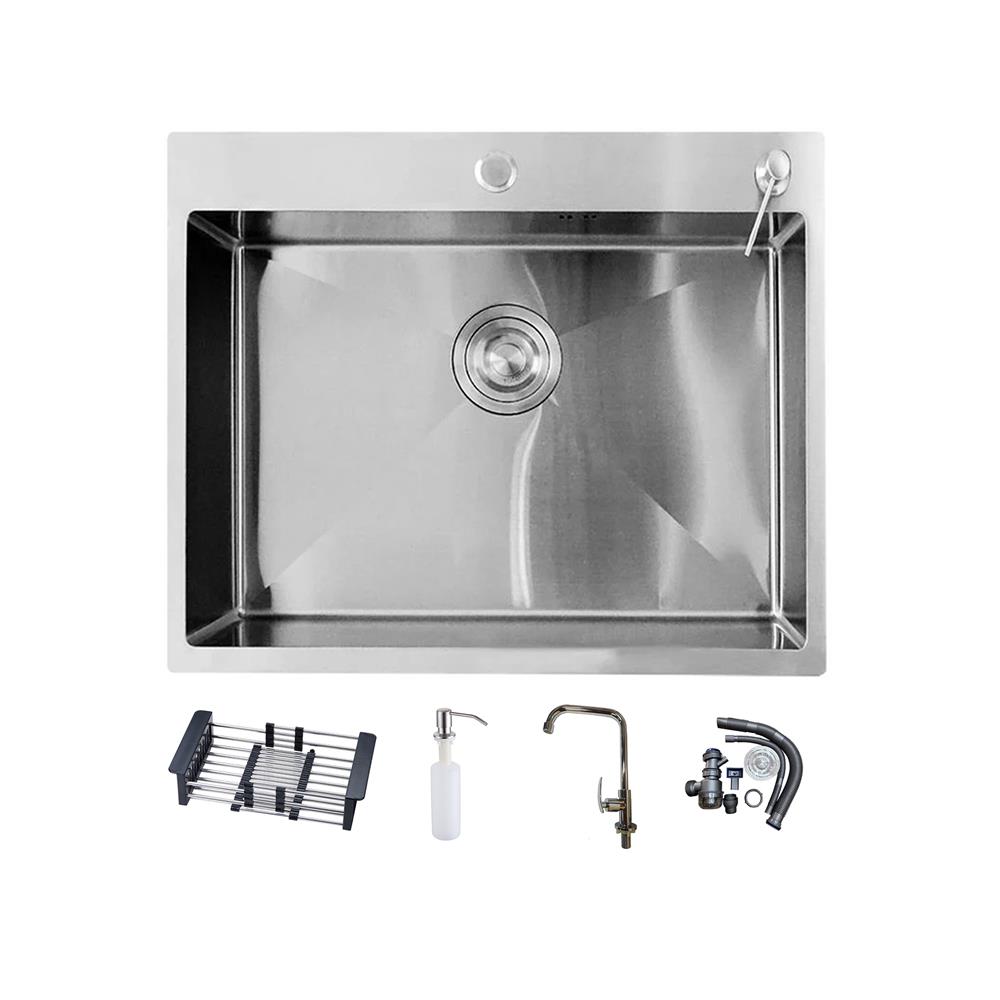 ซิงค์ฝัง 1 หลุม S-FLO NL0098 SF-21 5050ST สีเงิน