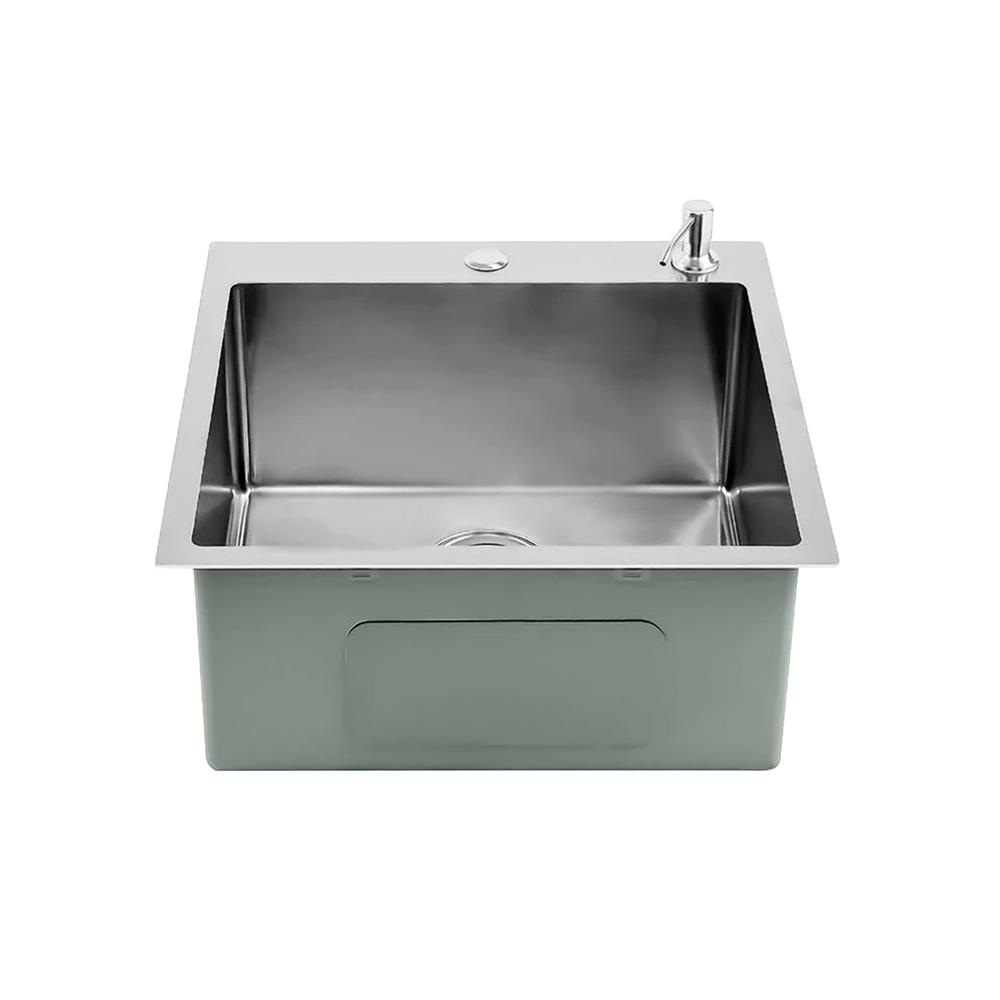 ซิงค์ฝัง 1 หลุม S-FLO NL0098 SF-21 5050ST สีเงิน