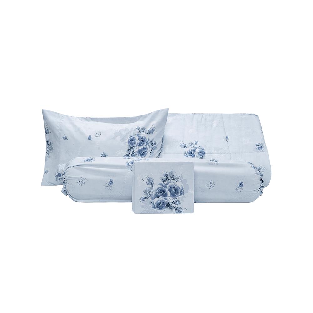 ชุดผ้าปูที่นอน 6 ฟุต (ชุด 5 ชิ้น) PICASSO CLASSIC สี ROSE GREY