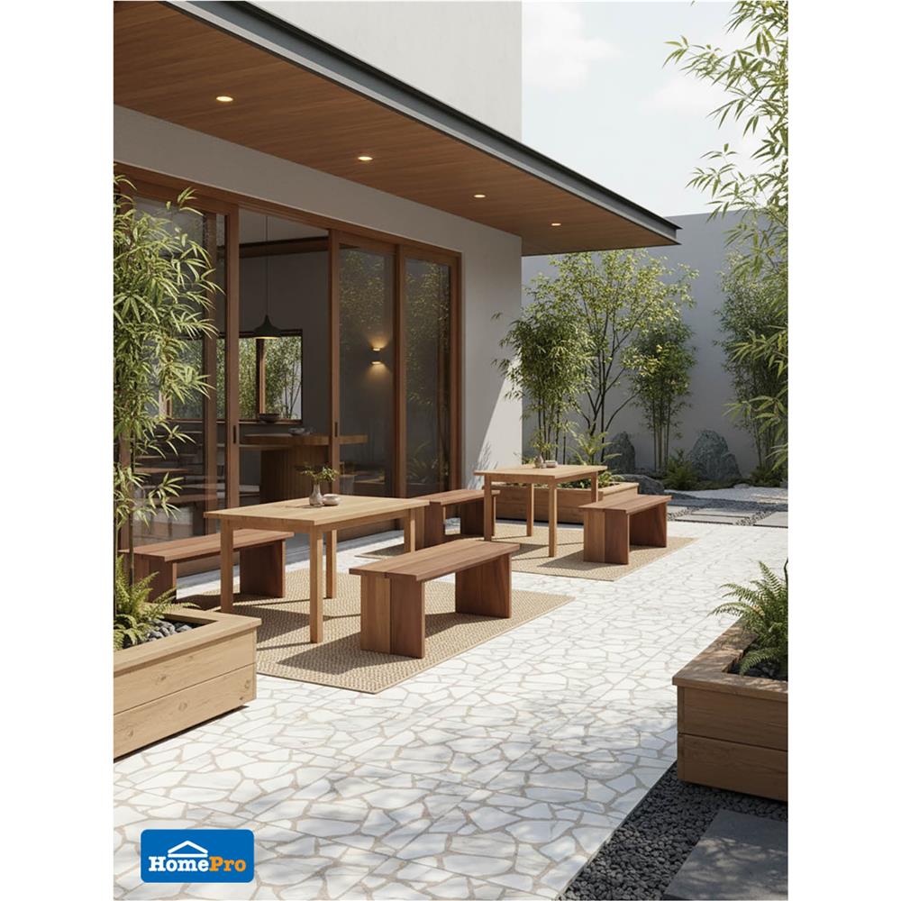 กระเบื้องพื้น 16x16 นิ้ว TARA ทรินิตี้ ขาว (CIR) A 0.96 ตร.ม.