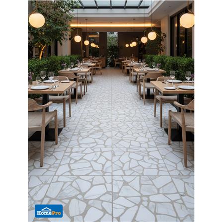 กระเบื้องพื้น 16x16 นิ้ว TARA ทรินิตี้ ขาว (CIR) A 0.96 ตร.ม._5