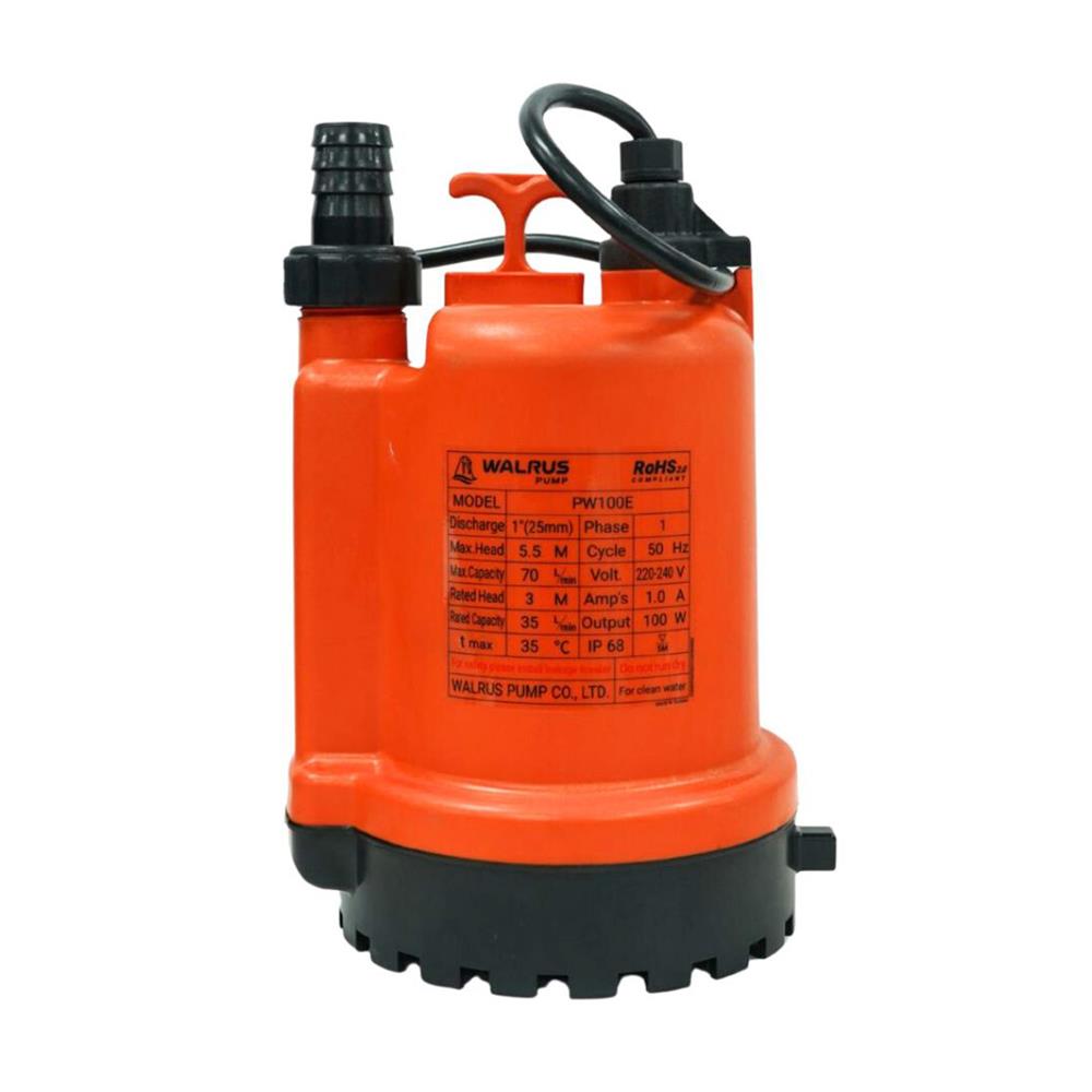 ปั๊มจุ่มน้ำสะอาด WALRUS PUMP PW100E 100 วัตต์