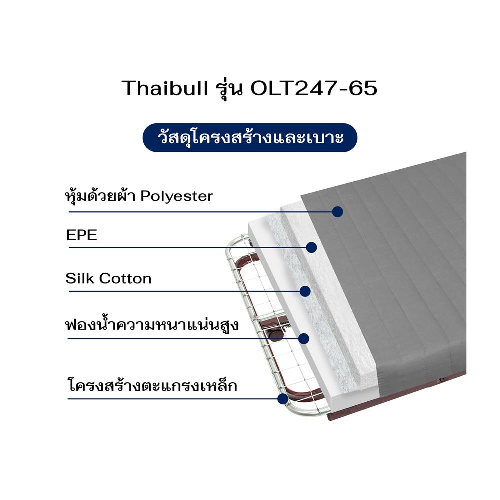 เตียงพับพร้อม TOPPER THAIBULL OLT247-65