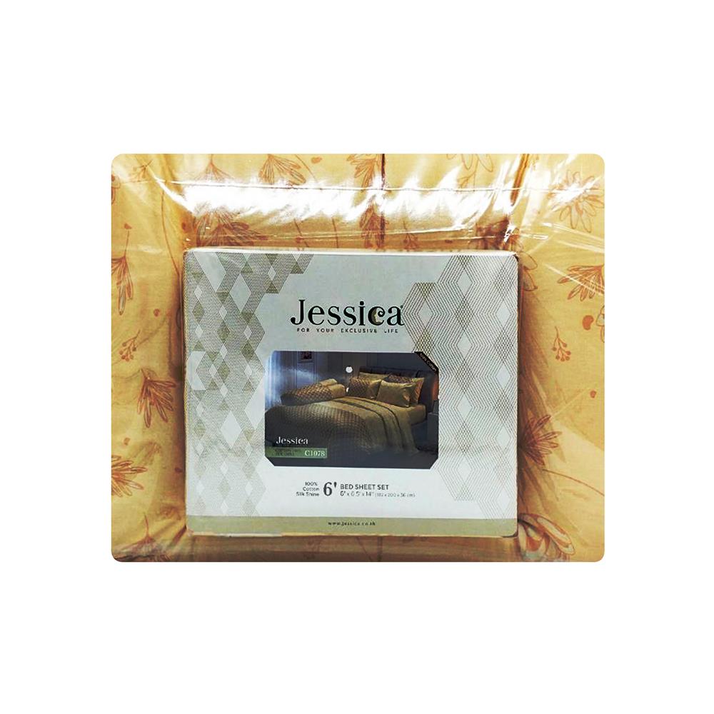 ชุดผ้าปูที่นอน 6 ฟุต (ชุด 6 ชิ้น) JESSICA COTTON 20254-C1078