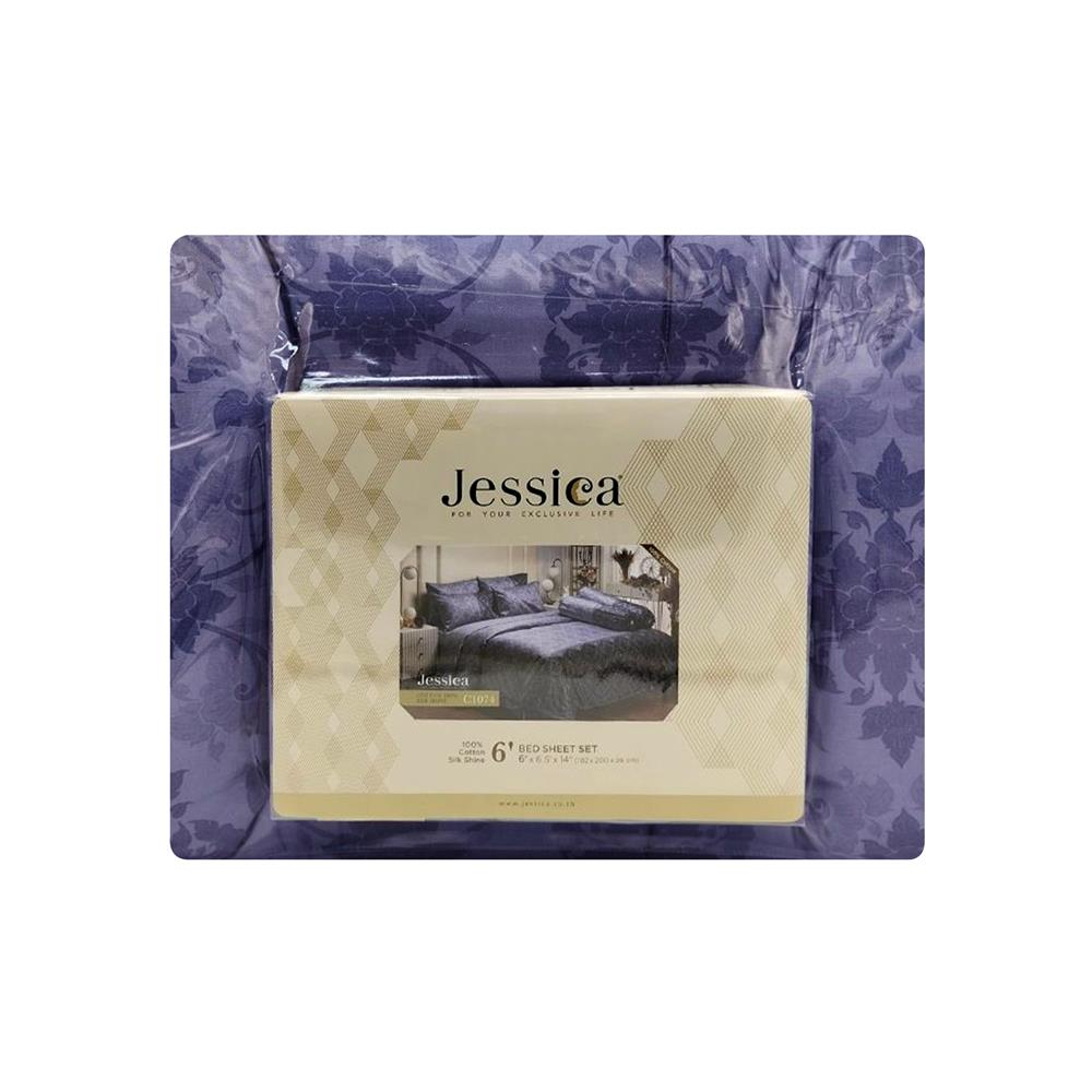 ชุดผ้าปูที่นอน 6 ฟุต (ชุด 6 ชิ้น) JESSICA COTTON 20254-C1074