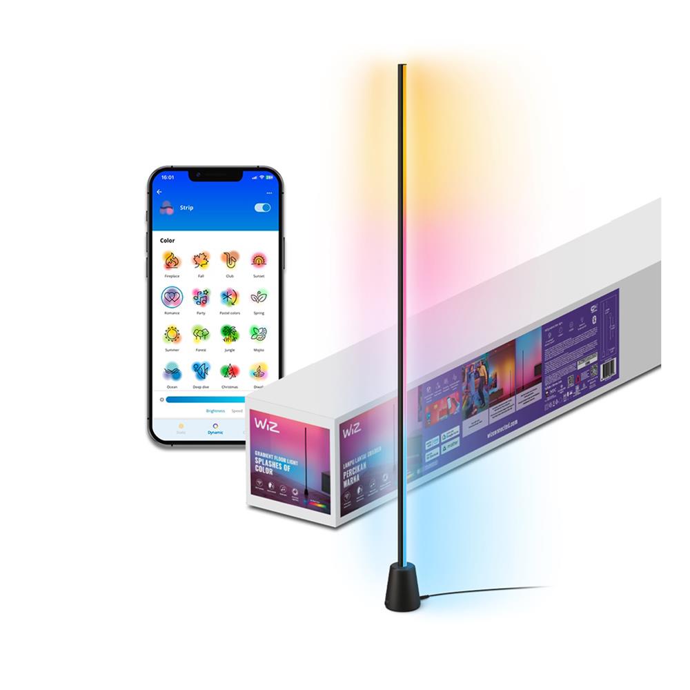 ไฟตั้งพื้น LED WIZ GRADIENT FLOOR LAMP 9.7ิ วัตต์ RGB สีดำ/ขาว