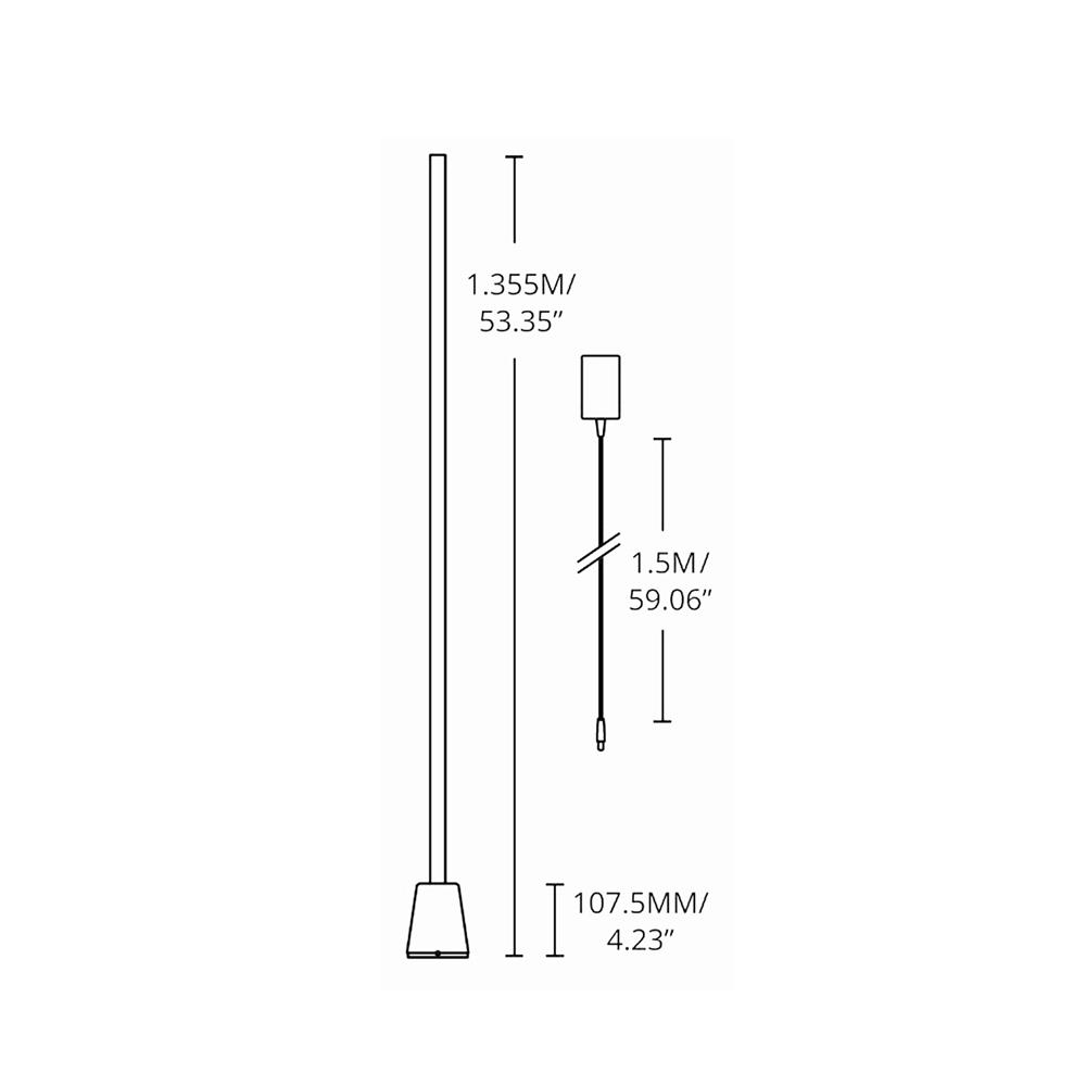 ไฟตั้งพื้น LED WIZ GRADIENT FLOOR LAMP 9.7ิ วัตต์ RGB สีดำ/ขาว