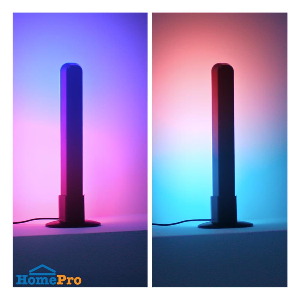 ไฟตั้งโต๊ะ LED WIZ GRADIENT TV BAR 8.2 วัตต์ RGB  สีดำ