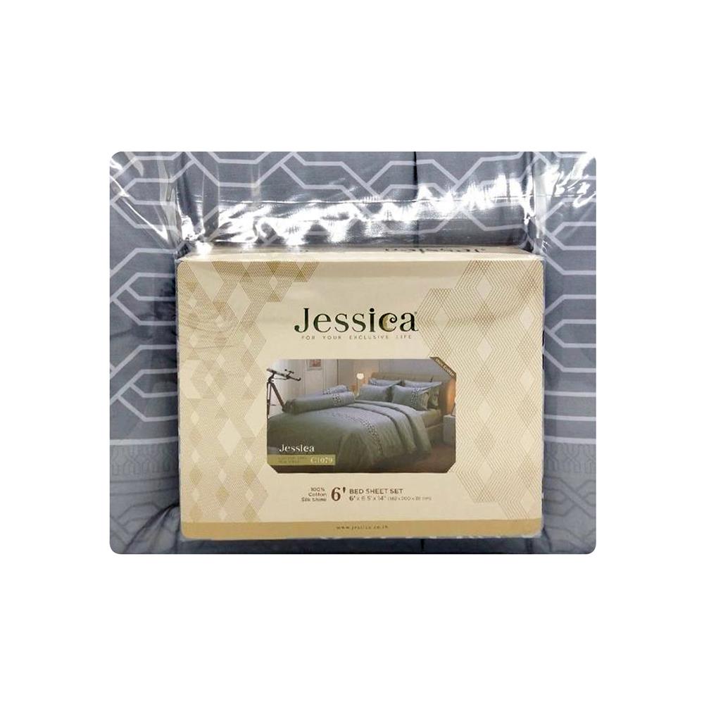 ชุดผ้าปูที่นอน 6 ฟุต (ชุด 6 ชิ้น) JESSICA COTTON 20254-C1079