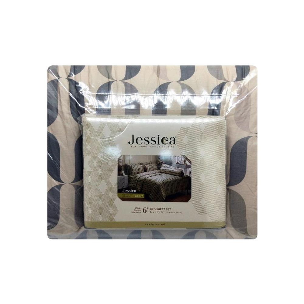 ชุดผ้าปูที่นอน 6 ฟุต (ชุด 6 ชิ้น) JESSICA COTTON 20254-C1073