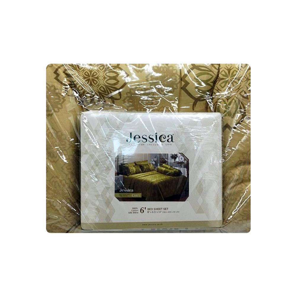 ชุดผ้าปูที่นอน 6 ฟุต (ชุด 6 ชิ้น) JESSICA COTTON 20254-C1071