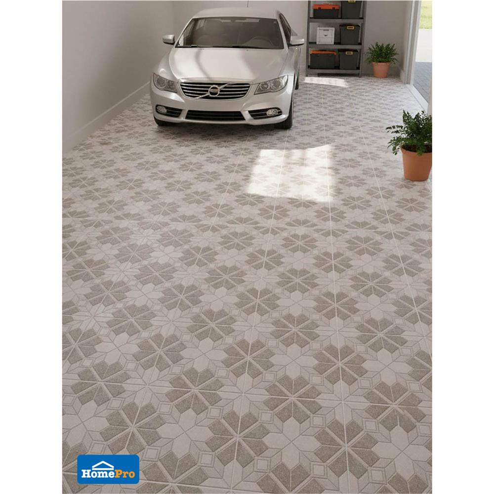 กระเบื้องพื้น 16x16 นิ้ว ภูผา ฐานทัต เทา A 0.96 ตร.ม.