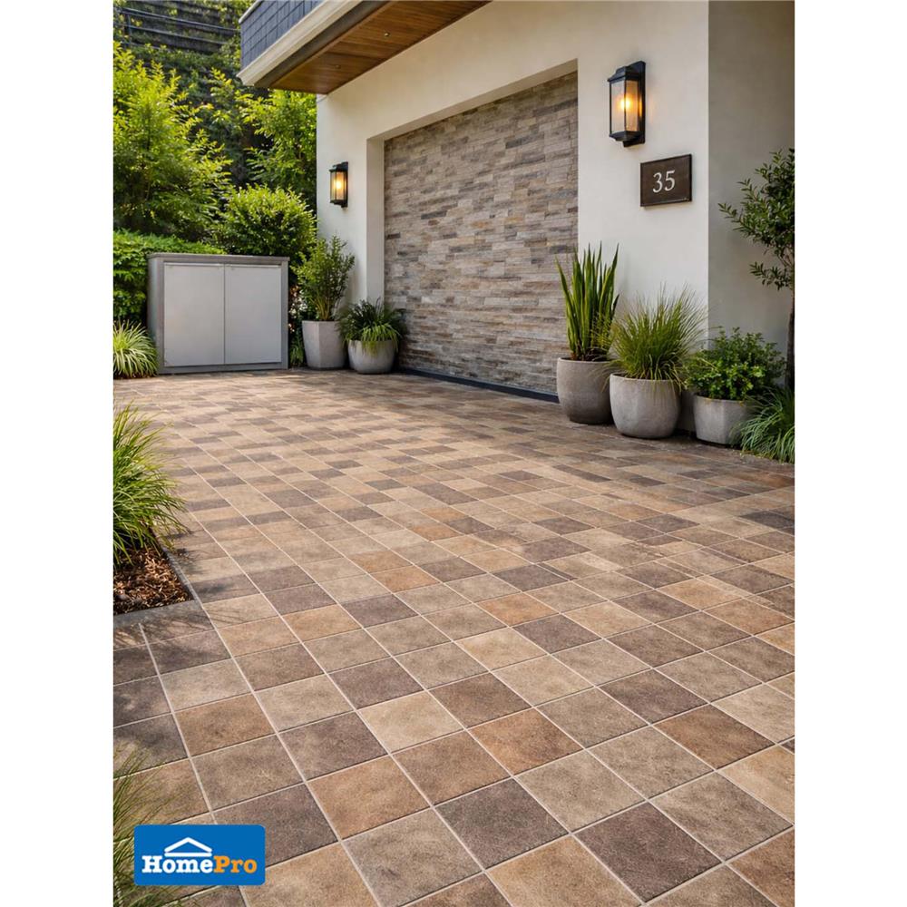 กระเบื้องพื้น 16x16 นิ้ว TARA ชีโก้ น้ำตาล (CIR) A 0.96 ตร.ม.