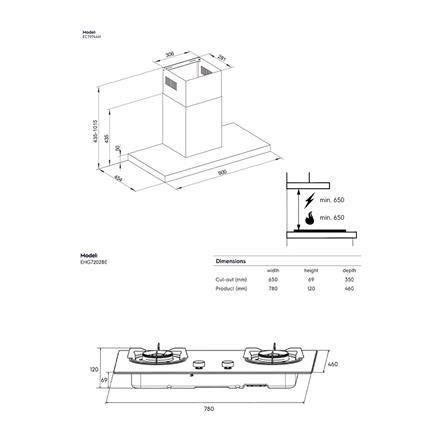 เตาฝัง+เครื่องดูดควัน ELECTROLUX EHG7202BE+ECT9744H_6