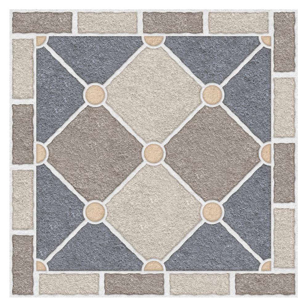 กระเบื้องพื้น 16x16 นิ้ว ภูผา กรอบเพชร ฟ้า A 0.96 ตร.ม.