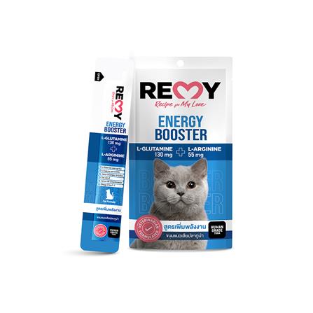 ขนมแมวเลีย REMY TUNA MOUSSE SALMON OIL AMINO ACIDS สูตรเพิ่มพลังงาน (แพ็ก 4 ชิ้น)_0