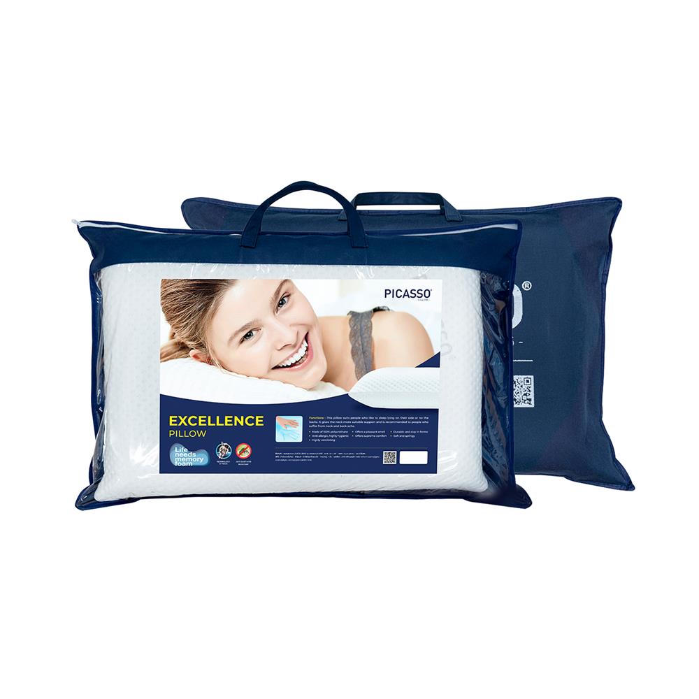 หมอนสุขภาพ MEMORY FOAM PICASSO EXCELLENCE 64x46x10 ซม.