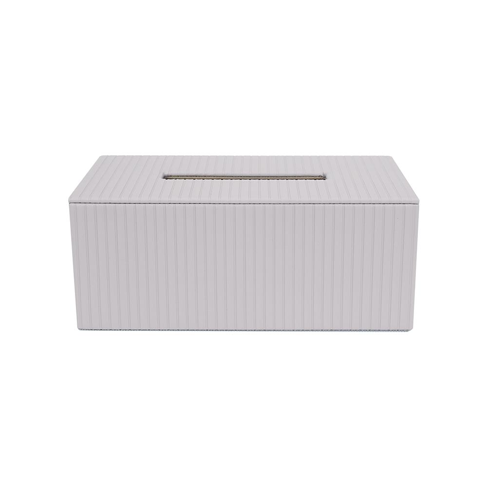 กล่องทิชชู่แผ่น PVC KECH ARRAY สีเทา