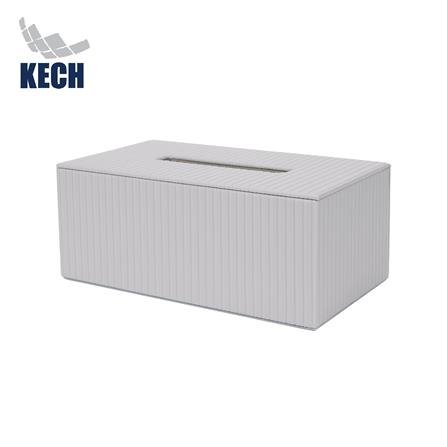 กล่องทิชชู่แผ่น PVC KECH ARRAY สีเทา_0