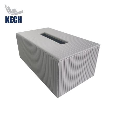 กล่องทิชชู่แผ่น PVC KECH ARRAY สีเทา_0