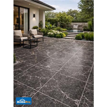 กระเบื้องพื้น 60x60 ซม. TARA ซิลเวอร์ ร็อค ดำ PM 1.44 ตร.ม._3