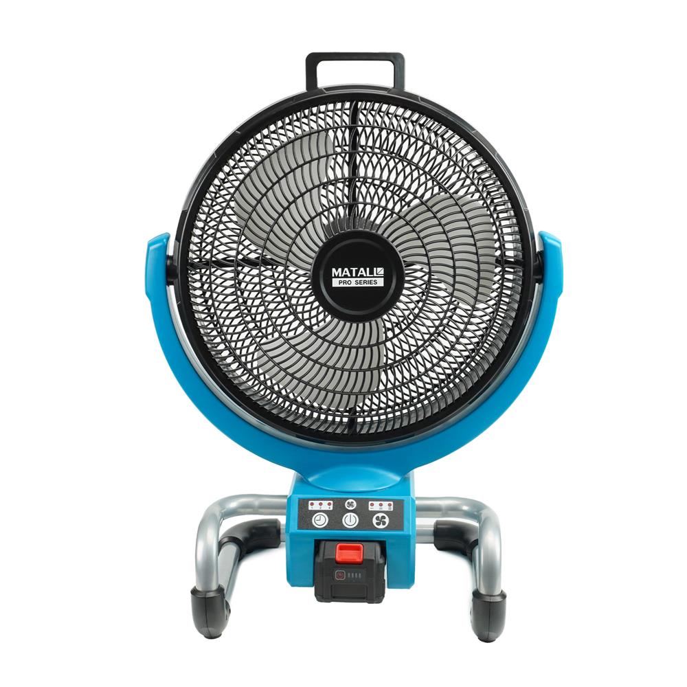 พัดลมไร้สาย 13 นิ้ว (พร้อมแบตเตอรี่และแท่นชาร์จ) MATALL PRO DF-300 20 โวลต์